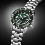  Shop Authentic Seiko Prospex GMT Divers Automatic Marine Green Dial Silver Steel Strap Watch For Men - SPB381J1 - Luxxuri