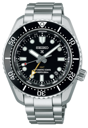  Shop Authentic Seiko Prosprex Dark Depths GMT Automatic Black Dial Silver Steel Strap Watch For Men - SPB383J1 - Luxxuri