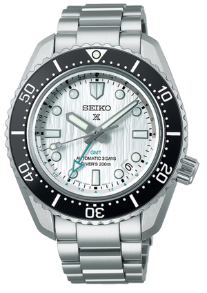  Shop Authentic Seiko Prospex Sea Arctic Ocean GMT Limited Edition Silver Dial Silver Steel Strap Watch For Men - SPB439J1 - Luxxuri