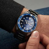  Shop Authentic Seiko 5 Sports Automatic Analog Blue Dial Silver Steel Strap Watch For Men - SRPD51K1 - Luxxuri