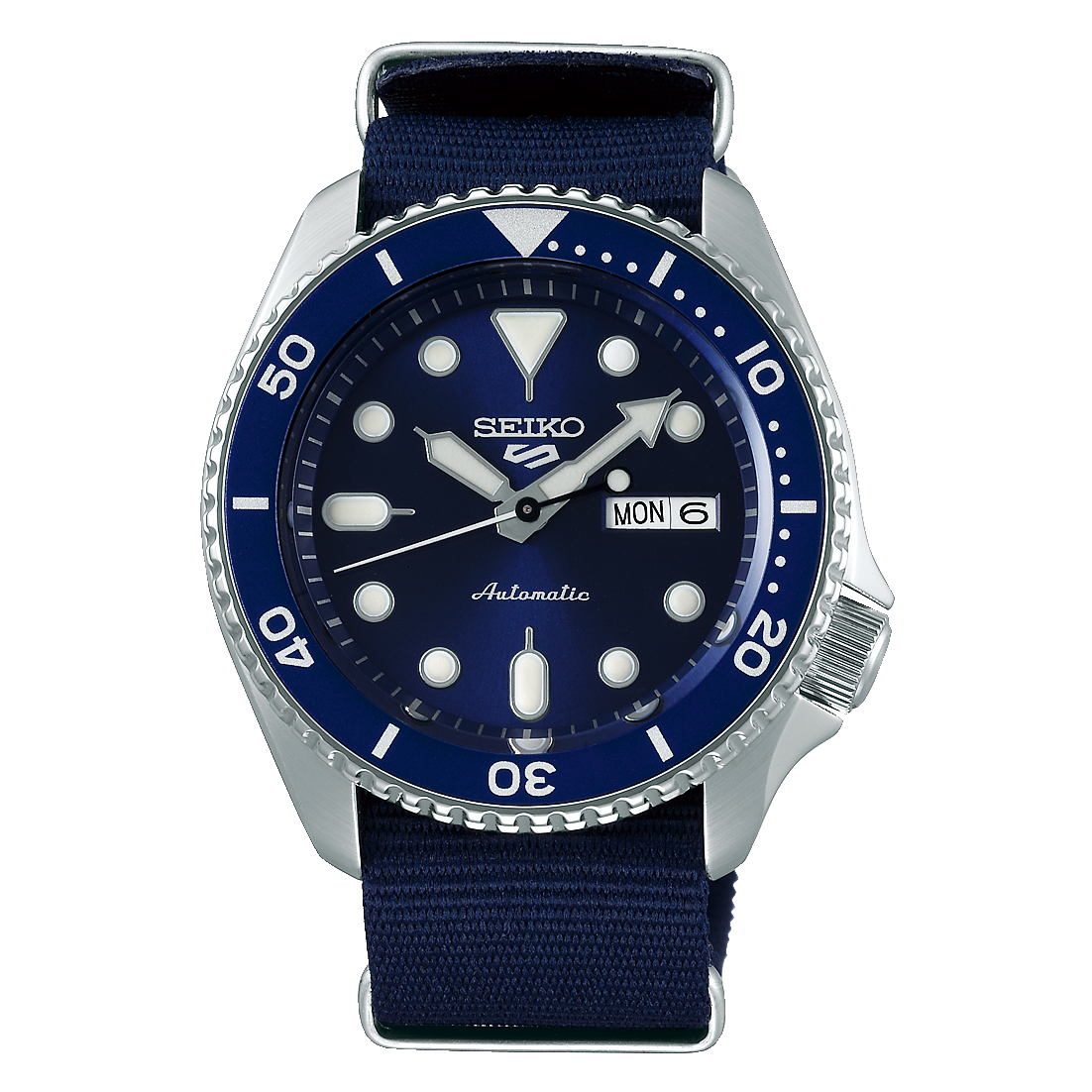  Shop Authentic Seiko 5 Sports Automatic SKX Blue Dial Blue NATO Strap Watch For Men - SRPD51K2 - Luxxuri