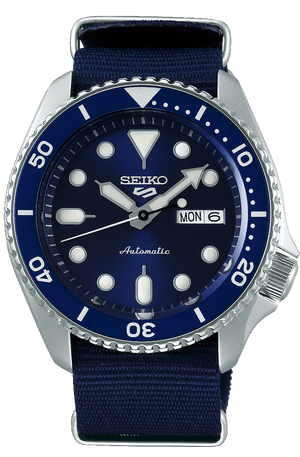  Shop Authentic Seiko 5 Sports Automatic SKX Blue Dial Blue NATO Strap Watch For Men - SRPD51K2 - Luxxuri
