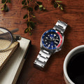 Seiko 5 Sports Automatic Blue Dial Silver Steel Strap Watch For Men - SRPD53K1