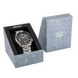  Shop Authentic Seiko 5 Sports Automatic Day Date Black Dial Silver Steel Strap Watch for Men - SRPD55K1 - Luxxuri