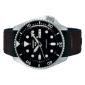  Shop Authentic Seiko 5 Sports SKX Automatic Black Dial Black Leather Strap Watch for Men - SRPD55K2 - Luxxuri