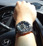  Shop Authentic Seiko 5 Sports SKX Automatic Black Dial Black Leather Strap Watch for Men - SRPD55K2 - Luxxuri