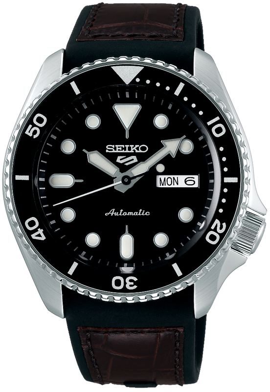  Shop Authentic Seiko 5 Sports SKX Automatic Black Dial Black Leather Strap Watch for Men - SRPD55K2 - Luxxuri