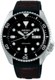  Shop Authentic Seiko 5 Sports SKX Automatic Black Dial Black Leather Strap Watch for Men - SRPD55K2 - Luxxuri
