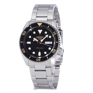  Shop Authentic Seiko 5 Sports Automatic Black Dial Silver Steel Strap Watch For Men - SRPD57K1 - Luxxuri