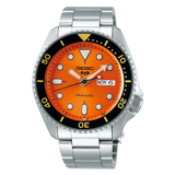  Shop Authentic Seiko 5 Sports Automatic Orange Dial Silver Steel Strap Watch For Men - SRPD59K1 - Luxxuri
