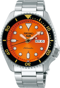 Shop Authentic Seiko 5 Sports Automatic Orange Dial Silver Steel Strap Watch For Men - SRPD59K1 - Luxxuri