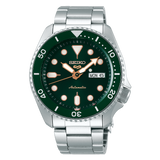 Shop Authentic Seiko 5 Sports Automatic Analog Green Dial Silver Steel Strap Watch For Men - SRPD63K1 - Luxxuri