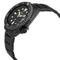 Seiko 5 Sports Automatic Black Dial Black Steel Strap Watch For Men - SRPD65K1