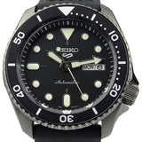  Shop Authentic Seiko 5 Sport Automatic Black Dial Black Silicone Strap Watch For Men - SRPD65K3 - Luxxuri