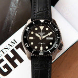  Shop Authentic Seiko 5 Sport Automatic Black Dial Black Silicone Strap Watch For Men - SRPD65K3 - Luxxuri