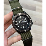  Shop Authentic Seiko 5 Sport Automatic Black Dial Green Nylon Strap Watch For Men - SRPD65K4 - Luxxuri