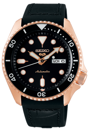  Shop Authentic Seiko 5 Sport SKX Automatic Black Dial Black Silicone Strap Watch For Men - SRPD76K1 - Luxxuri