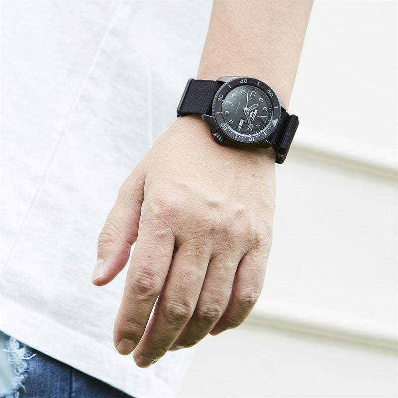  Shop Authentic Seiko 5 Sports Automatic Black Dial Black NATO Strap Watch For Men - SRPD79K1 - Luxxuri