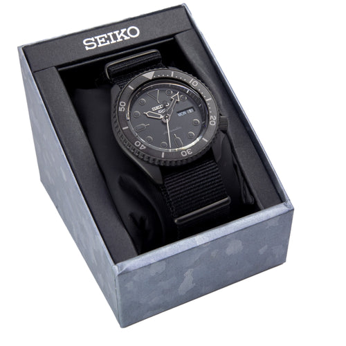  Shop Authentic Seiko 5 Sports Automatic Black Dial Black NATO Strap Watch For Men - SRPD79K1 - Luxxuri