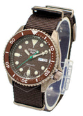  Shop Authentic Seiko 5 Sport Automatic Brown Dial Brown Nylon Strap Watch For Men - SRPD85K1 - Luxxuri