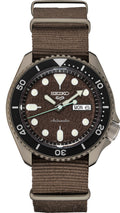  Shop Authentic Seiko 5 Sport Automatic Brown Dial Brown Nylon Strap Watch For Men - SRPD85K1 - Luxxuri