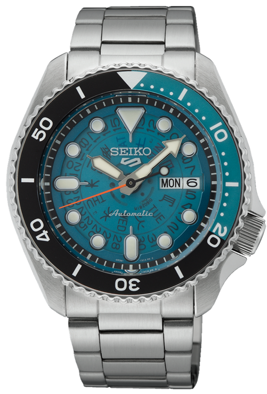  Shop Authentic Seiko 5 Sports SKX Skeleton Green Dial Silver Steel Strap Watch For Men - SRPJ45K1 - Luxxuri