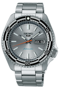 Seiko 5 Sports Special Edition Silver Dial Silver Steel Strap Watch For Men - SRPK09K1