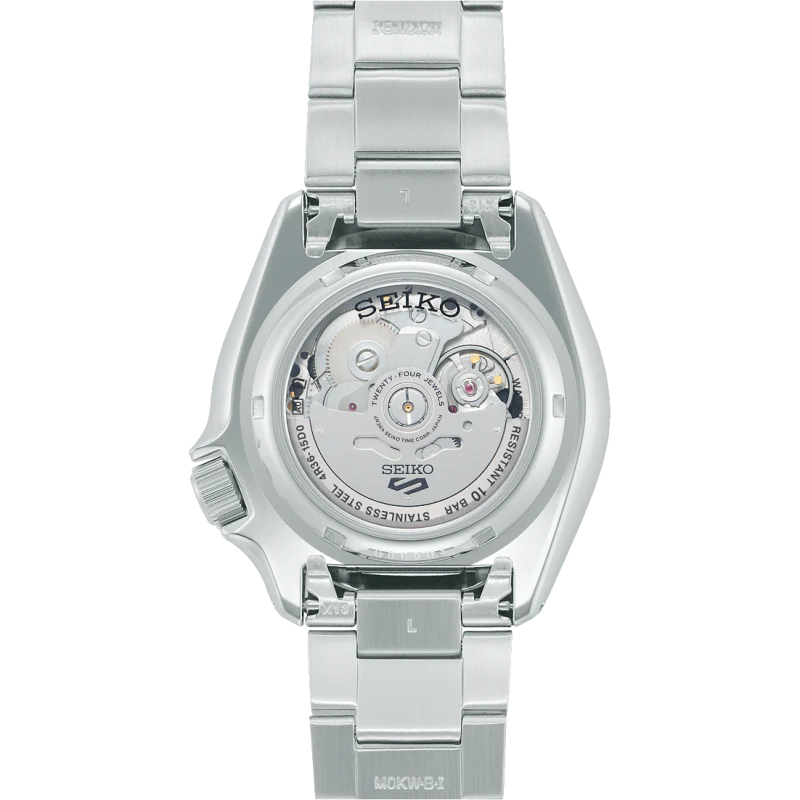  Shop Authentic Seiko 5 Sports Double Hurricane Retro Orange Dial Silver Steel Strap Watch For Men - SRPK11K1 - Luxxuri