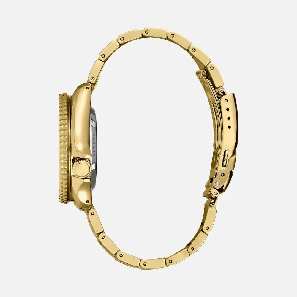  Shop Authentic Seiko 5 Sports Automatic Black Dial Gold Steel Strap Watch For Men - SRPK18 - Luxxuri