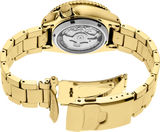  Shop Authentic Seiko 5 Sports Automatic Black Dial Gold Steel Strap Watch For Men - SRPK18 - Luxxuri