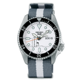 Seiko 5 Sports x Peanuts Surfboard Snoopy Limited Edition White Dial Two Tone NATO Strap Watch For Men - SRPK25K1
