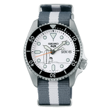  Shop Authentic Seiko 5 Sports x Peanuts Surfboard Snoopy Limited Edition White Dial Two Tone NATO Strap Watch For Men - SRPK25K1 - Luxxuri