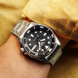  Shop Authentic Seiko 5 Sports SKX Automatic Black Dial Silver Steel Strap Watch For Men - SRPK29K1 - Luxxuri