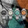 Seiko 5 Sports SKX Midi Automatic Teal Dial Silver Steel Strap Watch For Men - SRPK33K1