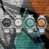  Shop Authentic Seiko 5 Sports SKX Midi Automatic Teal Dial Silver Steel Strap Watch For Men - SRPK33K1 - Luxxuri