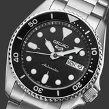  Shop Authentic Seiko 5 Sports SKX Automatic Black Dial Silver Steel Strap Watch For Men - SRPK29K1 - Luxxuri