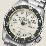 Shop Authentic Seiko 5 Sports SKX Automatic Cream Dial Silver Steel Strap Watch For Men - SRPK31K1 - Luxxuri