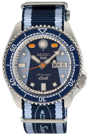  Shop Authentic Seiko 5 Sports Honda Super Cub Limited Edition Blue Dial Two Tone NATO Strap Watch For Men - SRPK37K1 - Luxxuri