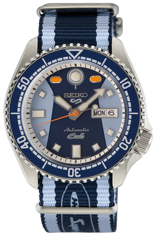  Shop Authentic Seiko 5 Sports Honda Super Cub Limited Edition Blue Dial Two Tone NATO Strap Watch For Men - SRPK37K1 - Luxxuri