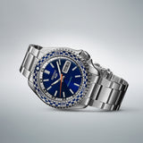  Shop Authentic Seiko 5 Sports Petrol Blue Checker Flag Special Edition Blue Dial Silver Steel Strap Watch For Men - SRPK65K1 - Luxxuri