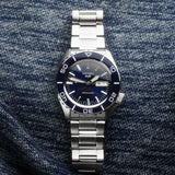  Shop Authentic Seiko 5 Sports Automatic Blue Dial Silver Steel Strap Watch for Men - SRPK97K1 - Luxxuri
