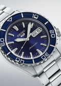  Shop Authentic Seiko 5 Sports Automatic Blue Dial Silver Steel Strap Watch for Men - SRPK97K1 - Luxxuri