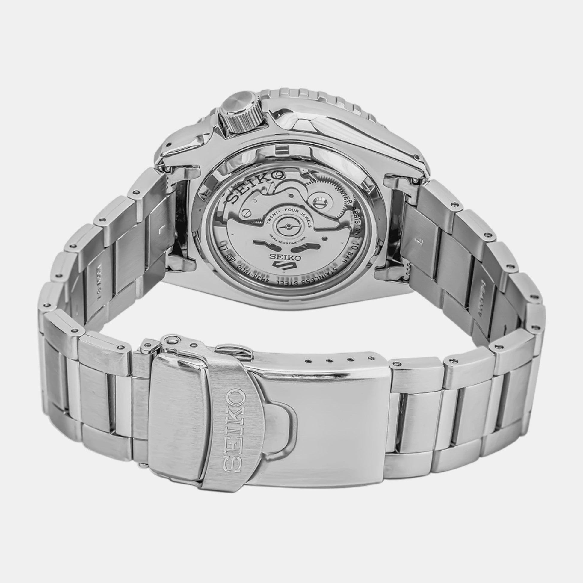  Shop Authentic Seiko 5 Sport Automatic SKX Series Black Dial Silver Steel Strap Watch for Men - SRPK99K1 - Luxxuri