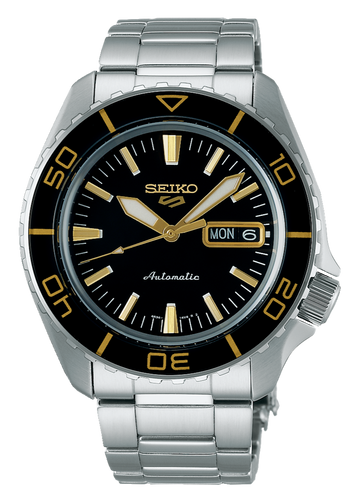  Shop Authentic Seiko 5 Sport Automatic SKX Series Black Dial Silver Steel Strap Watch for Men - SRPK99K1 - Luxxuri