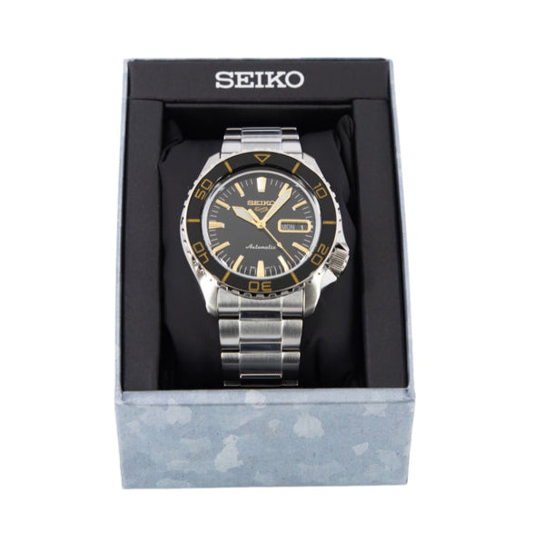  Shop Authentic Seiko 5 Sport Automatic SKX Series Black Dial Silver Steel Strap Watch for Men - SRPK99K1 - Luxxuri