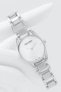  Shop Authentic Calvin Klein Dainty Diamonds Silver Dial Sliver Steel Strap Watch for Women - K7L2314T - Luxxuri