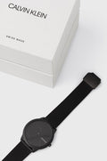  Shop Authentic Calvin Klein Minimal Black Dial Black Mesh Bracelet Watch for Men - K3M514B1 - Luxxuri
