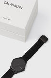  Shop Authentic Calvin Klein Minimal Black Dial Black Mesh Bracelet Watch for Men - K3M514B1 - Luxxuri