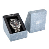  Shop Authentic Seiko 5 Sports Automatic GMT Black Dial Silver Steel Strap Watch For Men - SSK001K1 - Luxxuri
