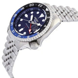  Shop Authentic Seiko 5 Sports GMT SKX Automatic Blueberry Dial Silver Steel Strap Watch For Men - SSK003K1 - Luxxuri